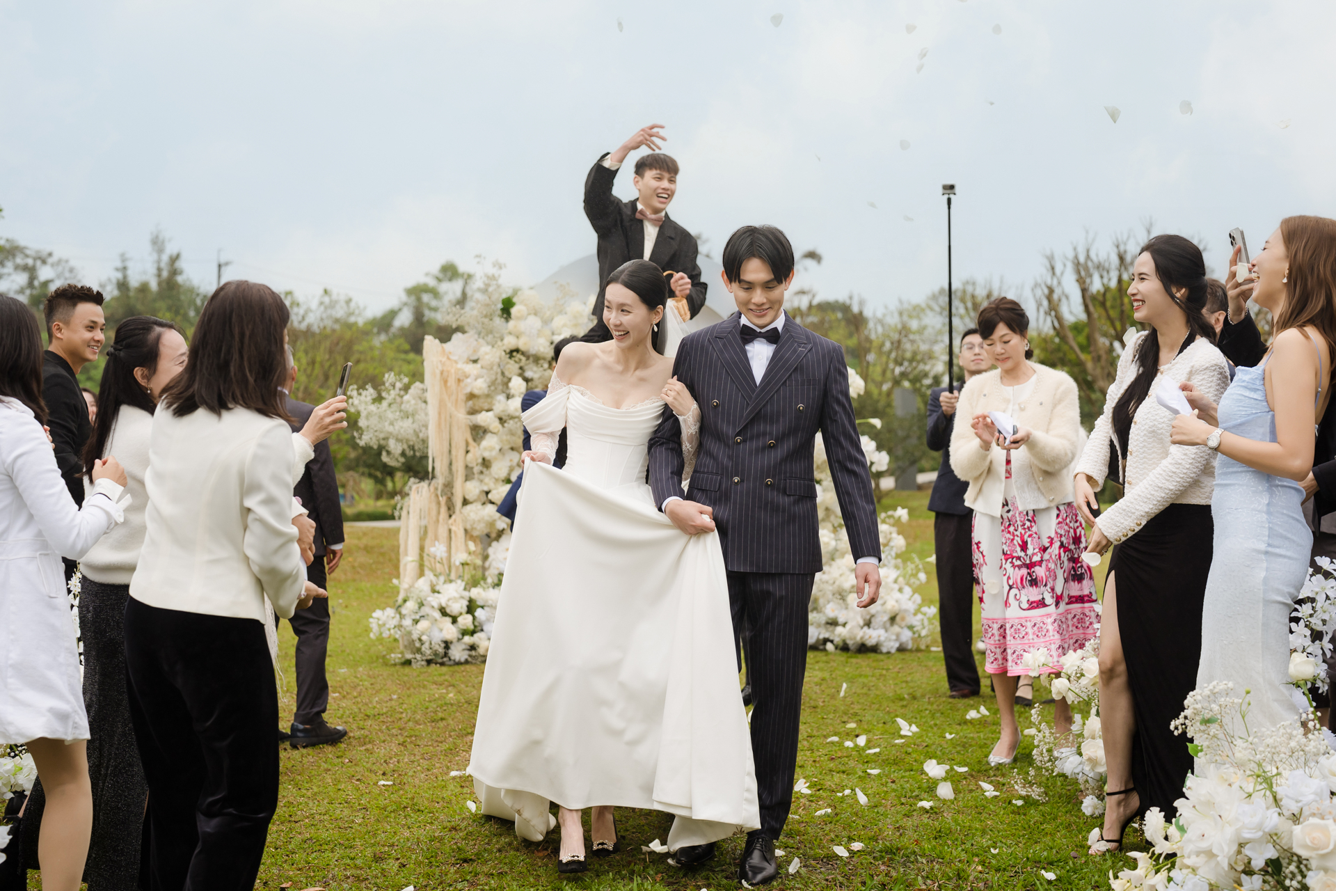 SJwedding鯊魚婚紗婚攝團隊Wesley在淡水情花鹿苑拍攝的婚禮紀錄"